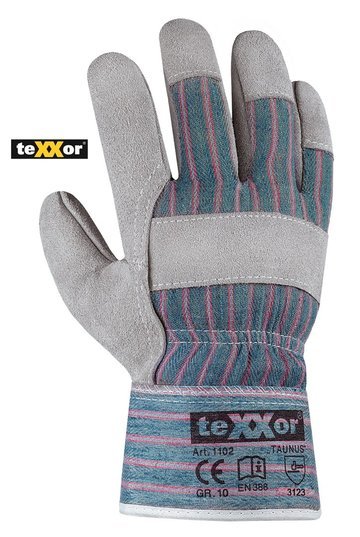 Rindkernspaltleder-Handschuh TAUNUS 1102 von teXXor® | Gr. 10 (XL) und 11 (XXL) |