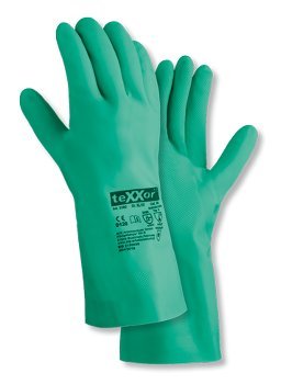 Chemikalienschutzhandschuh von teXXor® | Nitril grün | Gr. 7 (S) bis 12 (XXXL) |ab € 1,18