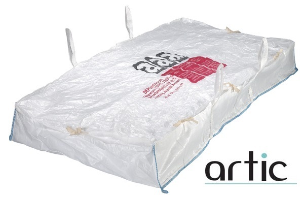 Plattenbag von artic® | 260 x 125 x 30 cm | Asbest-Warndruck