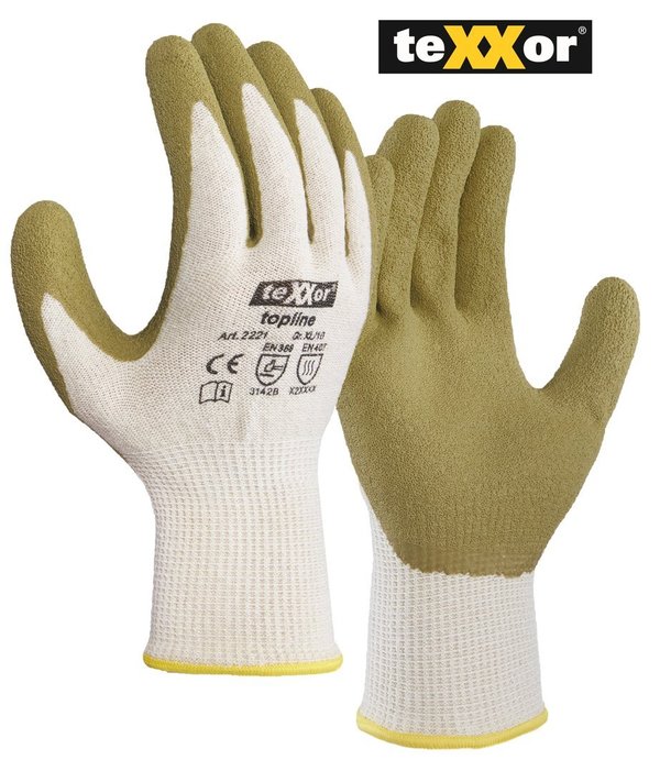NEU: Naturlatex-Handschuh GREEN PROTECT von teXXor® | Gr. 7 (S) bis 11 (XXL) |ab € 1,62
